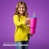 Trek Kids Tumbler with Silicone Straw Lid D3