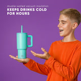 Trek Kids Tumbler with Silicone Straw Lid D3