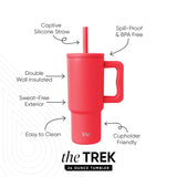 Trek Kids Tumbler with Silicone Straw Lid B0