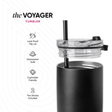 Voyager Tumbler with Clear Flip Lid & Straw A6